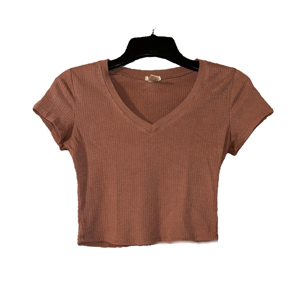 Brown Crop Top